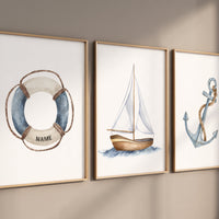 Nautical nursery, marine nursery, sea themed, sea wall art, under the sea nursery, gender neutral nursery, ocean nursery, Nautical prints