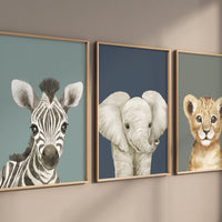 Animal Prints, Animal Nursery wall art, safari animals, Sage Green Nursery Art, animal Nursery Decor, gender neutral nursery, baby room