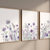 Purple flower nursery decor, wildflower nursery, girls room decor, Nursery decor girl purple, lavender nursery, lilac nursery, girls room