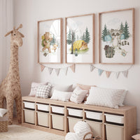 Camping Prints, Adventure Nursery Decor, Travel nursery print, Explore nursery wall art, Baby boy nursery, Adventure Set of 3 prints,