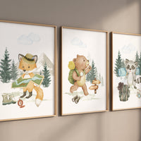 Camp Prints, Adventure Nursery Decor, Travel nursery print, Explore nursery wall art, Baby boy nursery, Adventure Set of 3 prints,