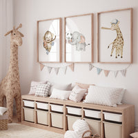 Sports nursery decor, Baby Animals Sport, Baby boy sports nursery, Safari nursery, football, soccer, baseball, nursery, animal sports