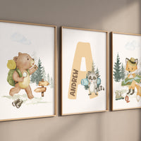 Camp Prints, Adventure Nursery Decor, Travel nursery print, Explore nursery wall art, Baby boy nursery, Adventure Set of 3 prints,