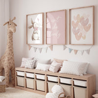 Bunny nursery, blush pink nursery, isn't she lovely, heart print, Girl bedroom art, name print, girls room decor, blush nursery