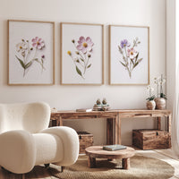 Flower print, Boho Nursery wall art, Wildflower Nursery Decor, Girl Nursery Decor, flower art, Botanical Print, boho home decor, girls room