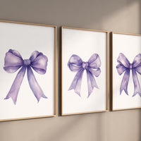 Bow print wall art, Bow nursery print, purple Bow nursery wall art, bow nursery art, bow nursery, lilac nursery, purple nursery, girls