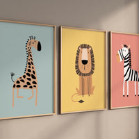 Safari Nursery Wall Prints, Boho Nursery Prints, jungle animals,Nursery Art, animal Nursery Decor, animal prints, safari prints