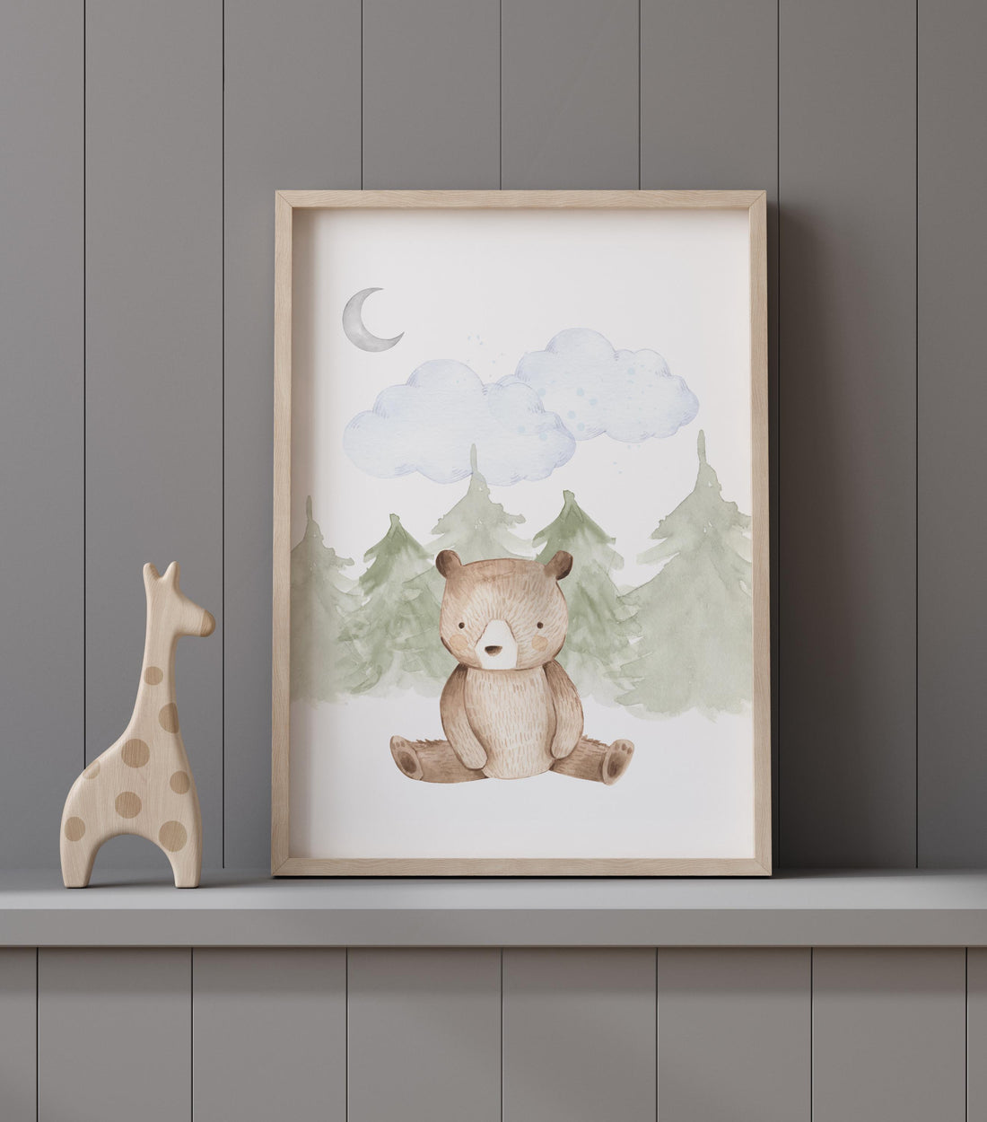 Nursery decor bear, bear nursery, Woodland Nursery Wall Art, Woodland Print Set, animal prints, Woodland Animal Prints, gender neutral