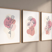 Boho Botanical Prints, girl nursery decor, Wildflower Nursery, floral nursery, Wild Flowers, Flower Nursery, minimal design, flower prints