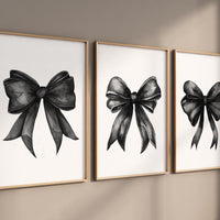 Bow print wall art, Bow nursery print, black Bow nursery wall art, bow nursery art, bow nursery decor, bow print wall art, black nursery