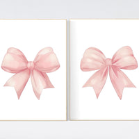 Bow print wall art, Bow nursery print, pink Bow nursery wall art, bow nursery art, bow nursery decor, bow print wall art pink, girl nursery