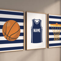 Basketball wall art, personalized sports prints, basketball jersey decor, sports-themed room, basketball hoop poster, kids room artwork