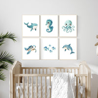 Ocean nursery, underwater nursery. whale nursery, sea nursery, sea turtle, sea theme nursery decor, ocean themed nursery, under the sea