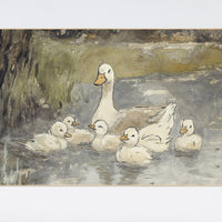 Duck Family wall art, nursery decor, ducklings nursery, duck print, gender neutral, duck wall art, nursery print, baby room wall art
