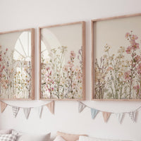 Wildflower Nursery Print: Boho Floral Wall Art