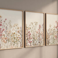 Wildflower Nursery Print: Boho Floral Wall Art