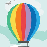 Oh the places you'll go, hot air balloon, set of 2 prints, playroom decor, nursery decor, nursery art, nursery print set, large nursery art