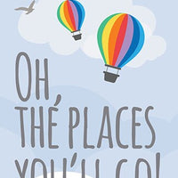 Hot Air Balloon Nursery decor, Oh the places you'll go Nursery Art Print, gender neutrel, nursery decor girl, nursery decor, playroom decor