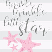 Twinkle Twinkle Little Star, baby girl gift ideas, baby girl nursery, baby girl gift, nursery wall art, pink nursery decor, baby girl gift