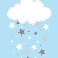 Blue nursery decor, Dream Big Little One Art Print, baby boy nursery, blue gray nursery decor, nursery wall art, clouds, nursery room boy