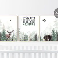Nursery wall art woodland, forest nursery, woodland nursery prints, adventure nursery