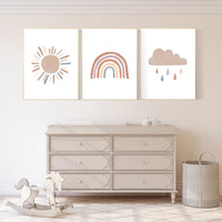 Nursery decor rainbow, gender neutral Rainbow Wall Art, rainbow Print Set