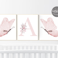 Nursery decor girl butterflies, Butterfly Nursery Art, Girl Nursery Art, Butterfly Nursery Decor