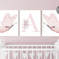 Nursery decor girl butterflies, Butterfly Nursery Art, Girl Nursery Art, Butterfly Nursery Decor