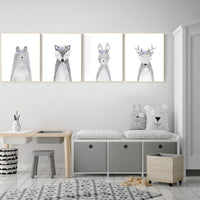 Nursery decor purple, animal nursery, Woodland nursery, lilac nursery, lavender nursery, nursery