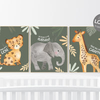 Safari nursery decor, nursery wall art animals, safari nursery prints, Boho Nursery Prints