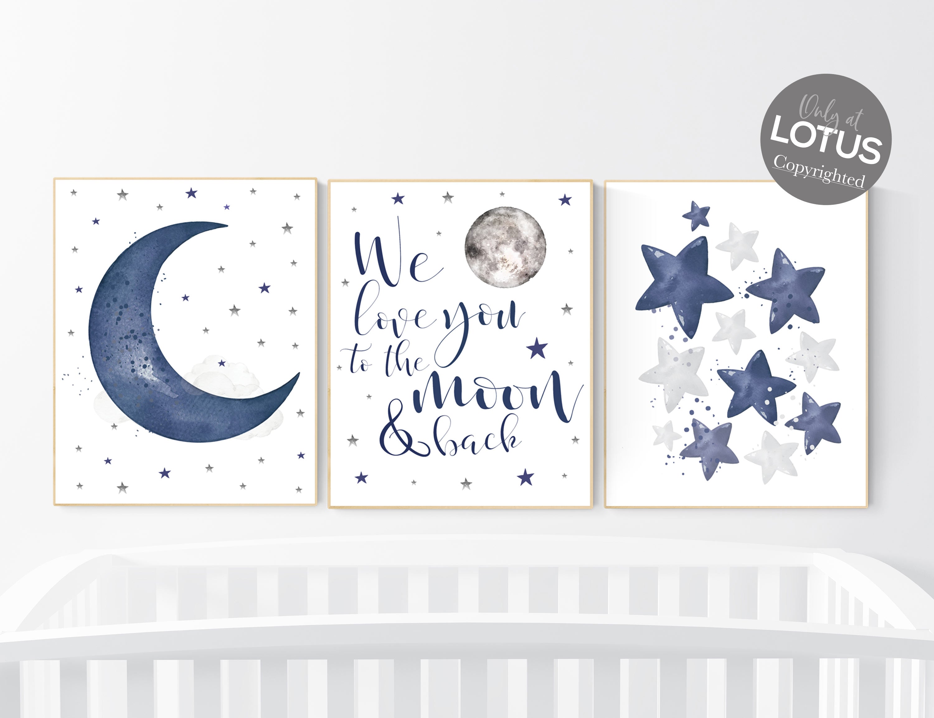 Nursery decor boy navy blue, Nursery wall art boy, navy nursery decor ...