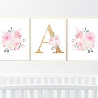 Nursery decor girl pink, nursery decor flower, nursery decor girl floral, flower nursery