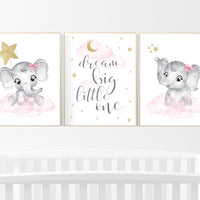 Nursery wall art girl, pink gold nursery prints, girl nursery decor, pink elephant nursery prints, girl nursery ideas, girl nursery wall decor, nursery wall art girl, baby girl elephant nursery decor, pink and gold nursery art, girl nursery themes
