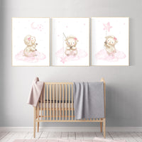 Sheep nursery wall art, Nursery decor girl, lamb nursery wall art, sheep print, sheep themed room