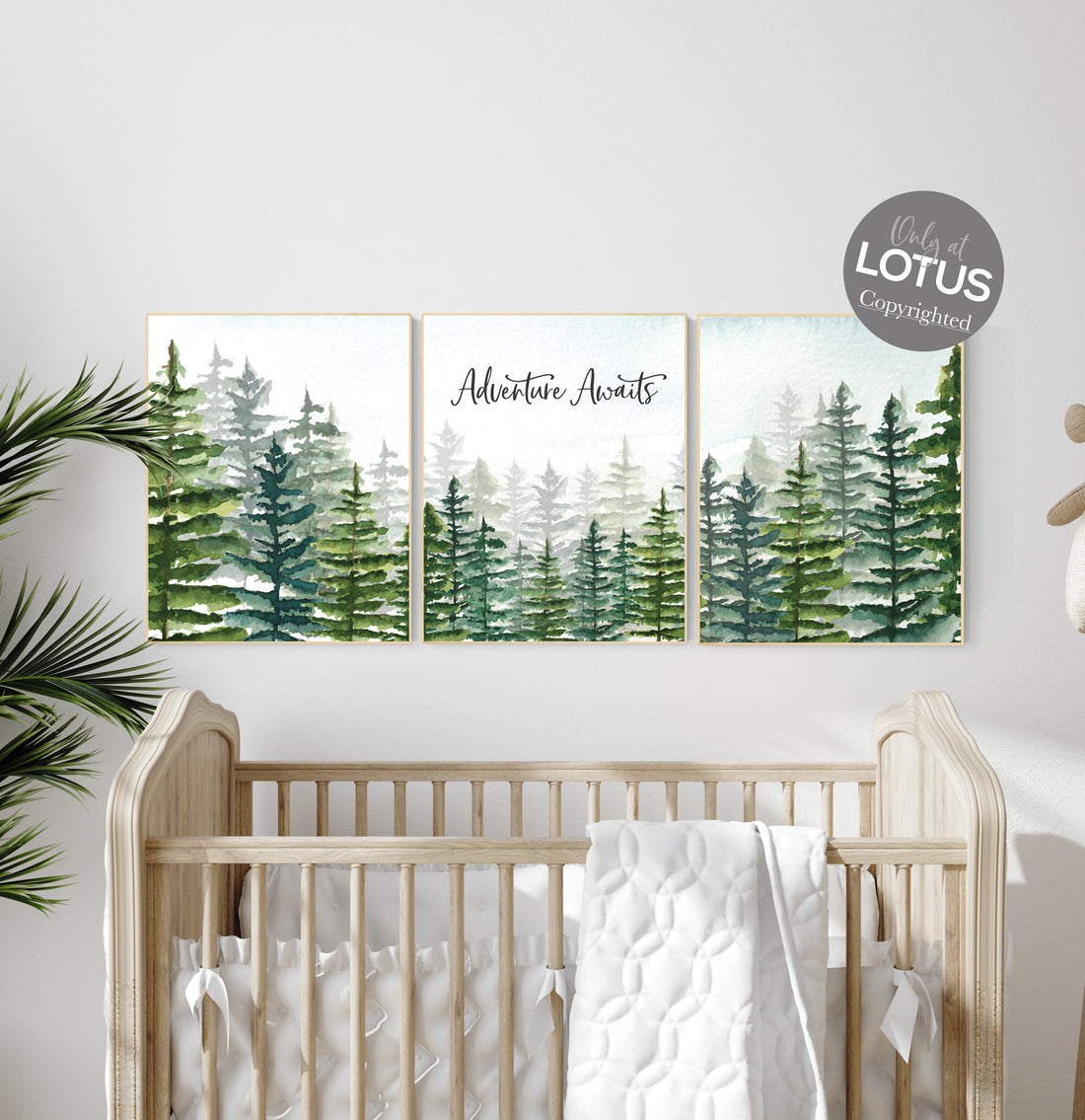 Nursery decor boy mountain, woodland nursery, adventure theme nursery, woodland, gender neutral