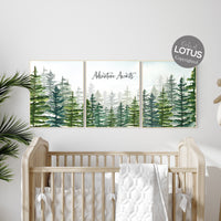 Nursery decor boy mountain, woodland nursery, adventure theme nursery, woodland, gender neutral