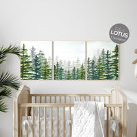Woodland nursery, gender neutral, forest nursery, green nursery, woodland prints