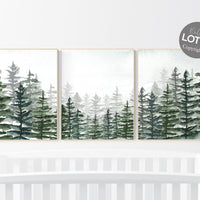 Nursery decor boy mountain, woodland nursery, sage green, adventure theme nursery
