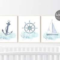 Nursery decor boy under the water, nursery decor boy nautical, sea theme nursery decor