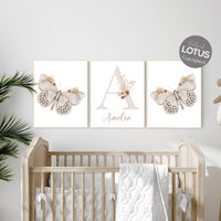 Butterfly nursery, Boho Nursery, Wildflower Nursery Decor, Floral Nursery