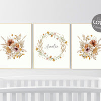 Wildflower Nursery Decor, boho Nursery, Floral Nursery, Girl Nursery Decor, flower nursery