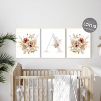 Boho Nursery, Wildflower Nursery Decor, Floral Nursery, Girl Nursery Decor, flower nursery