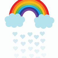 Nursery prints girl rainbow, rainbow nursery decor, gender neutral nursery decor, neutral nursery prints, cloud and raindrop, rainbow