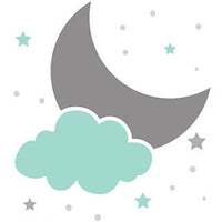 Moon and stars nursery, Mint nursery decor, Dream Big Little One Art Print, mint green nursery decor, nursery wall art, gender neutral baby,