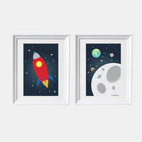 Space nursery decor, nursery decor boy space, nursery prints boy, boys room decor, space nursery, space prints, planets, boys room decor