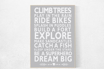 Baby Boy Nursery Art Print, Boy Rules Sign, Gray White Nursery Wall Art, baby boy rules, boys nursery prints, boys room wall art, playroom