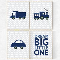 Nursery decor boys car, car nursery, vehicles, dream big little one, navy nursery, transportation, boy nursery ideas, car nursery, cars