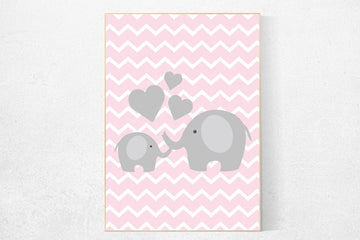Elephant nursery decor, pink nursery decor, Girl nursery decor, baby girl nursery, girl nursery decor, girls nursery ideas, new baby gift