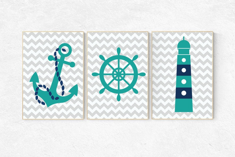 Nautical nursery prints, nursery decor nautical, navy nursery decor, navy teal, Nautical decor, baby boy nursery themes, nursery baby boy