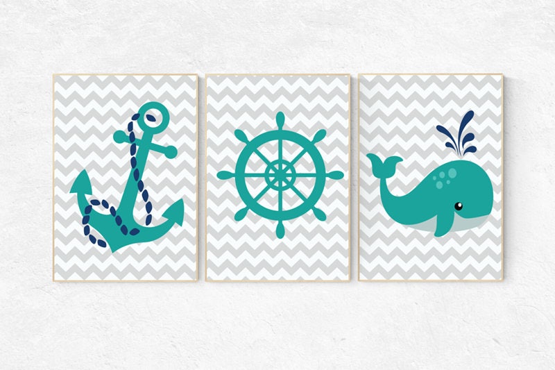 Nautical nursery prints, nursery decor nautical, whale nursery, navy nursery decor, navy teal, Nautical decor, baby boy nursery themes